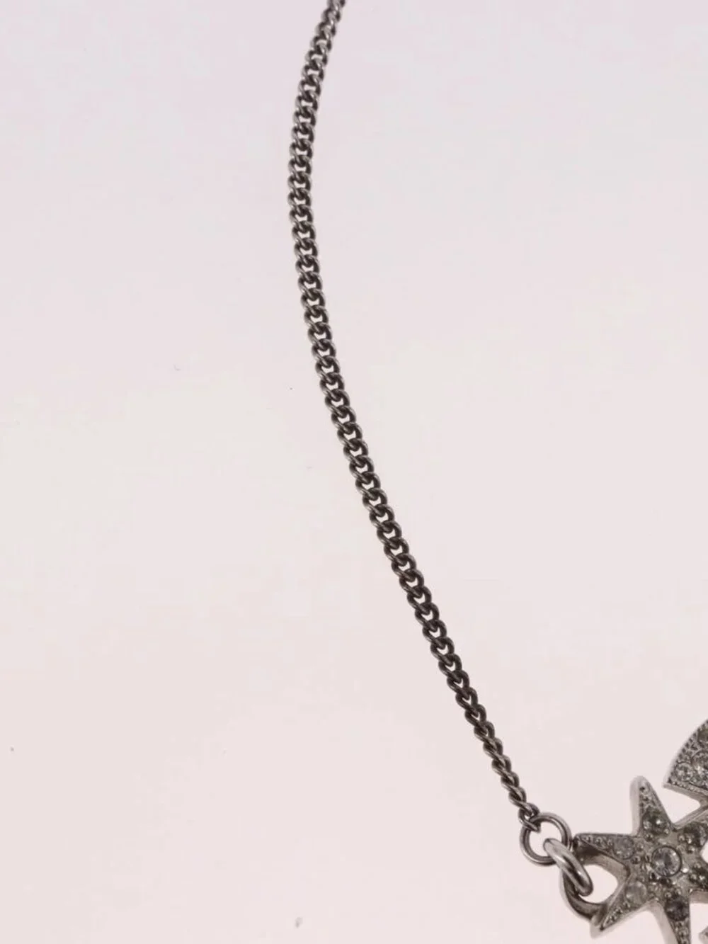 CHANEL Bracelet Metal Silver CC Auth BA13638M